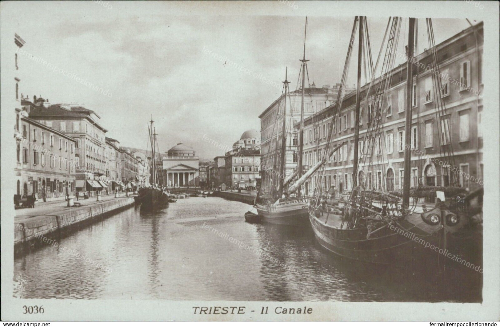 Bu649 Cartolina Fotografica  Trieste Citta' Il Canale  Friuli - Trieste (Triest)