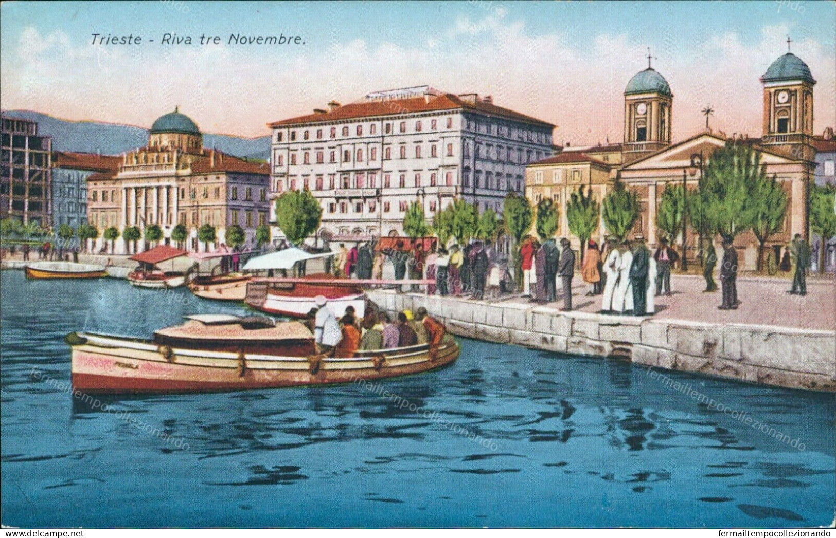 Bu650 Cartolina   Trieste Citta'  Riva Tre Novembre Friuli - Trieste
