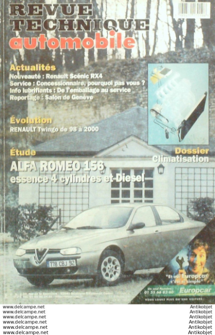 Revue Technique Automobile Alfa Romé 156 Renault Twingo   N°627 - Auto/Motorrad