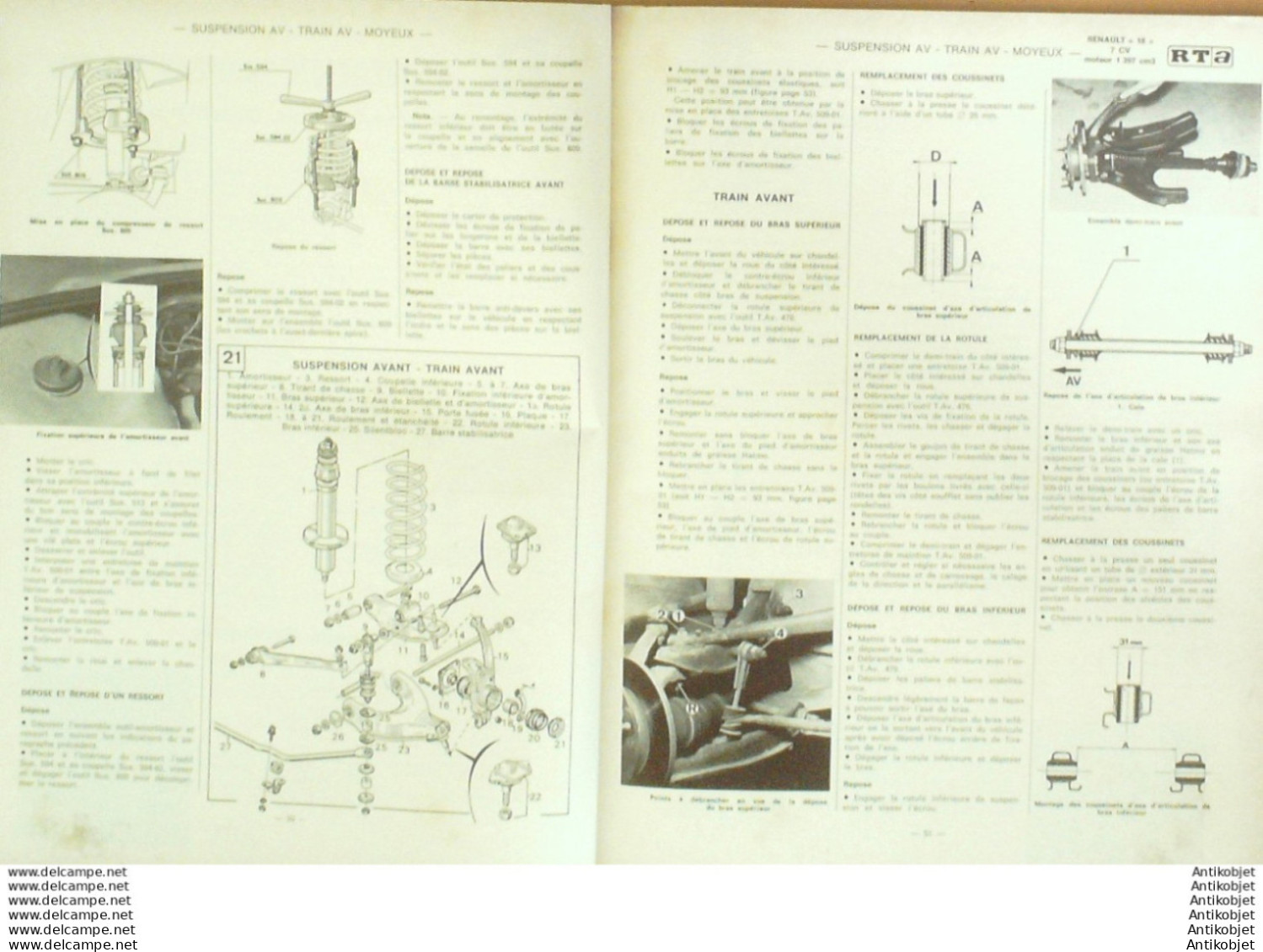 Revue Technique Automobile Alfa Roméo Renault 18   N°384 - Auto/Moto