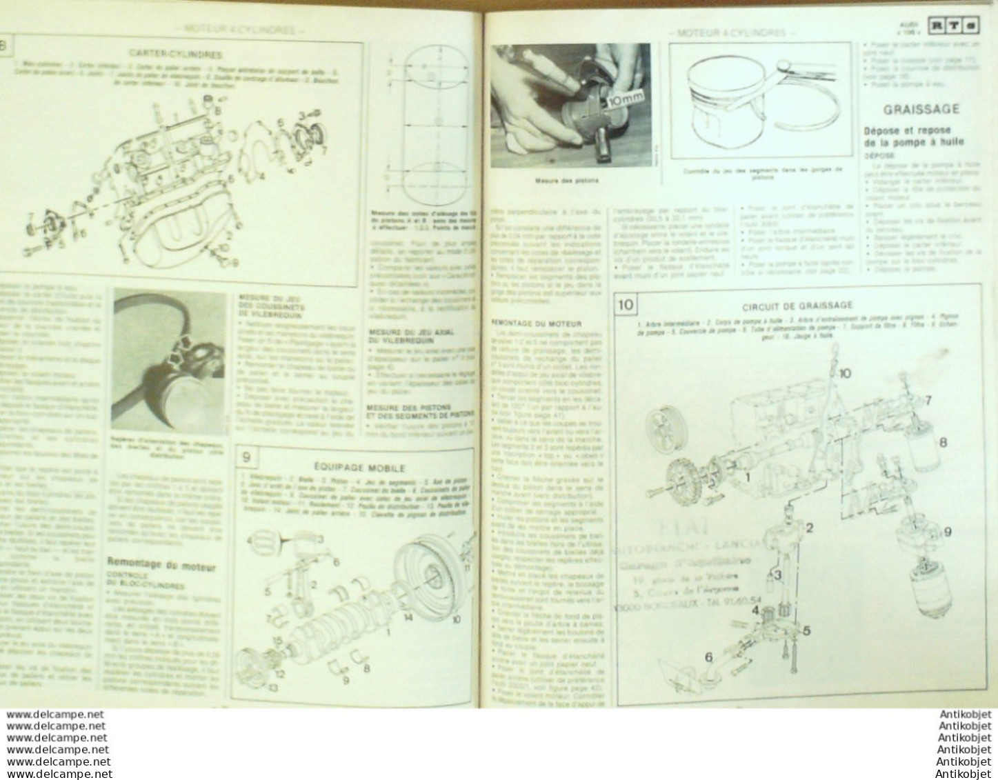 Revue Technique Automobile Audi 100 Citroen BX 16 RS   N°455 - Auto/Motorrad