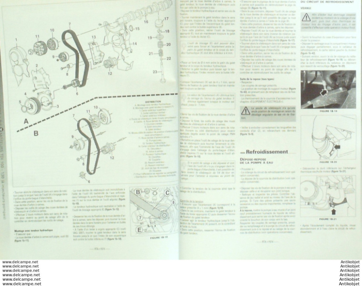 Revue Technique Automobile Audi A3 1998   N°674 - Auto/Moto