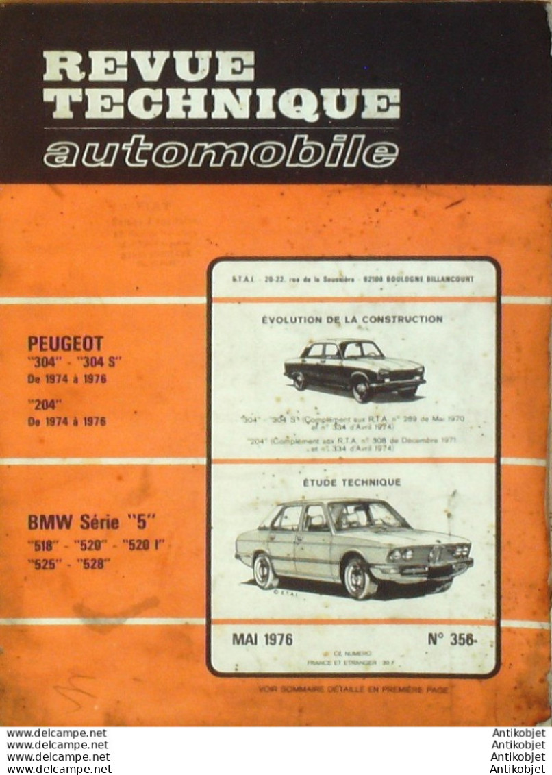 Revue Technique Automobile Bmw Séries 5   N°356 - Auto/Motorrad