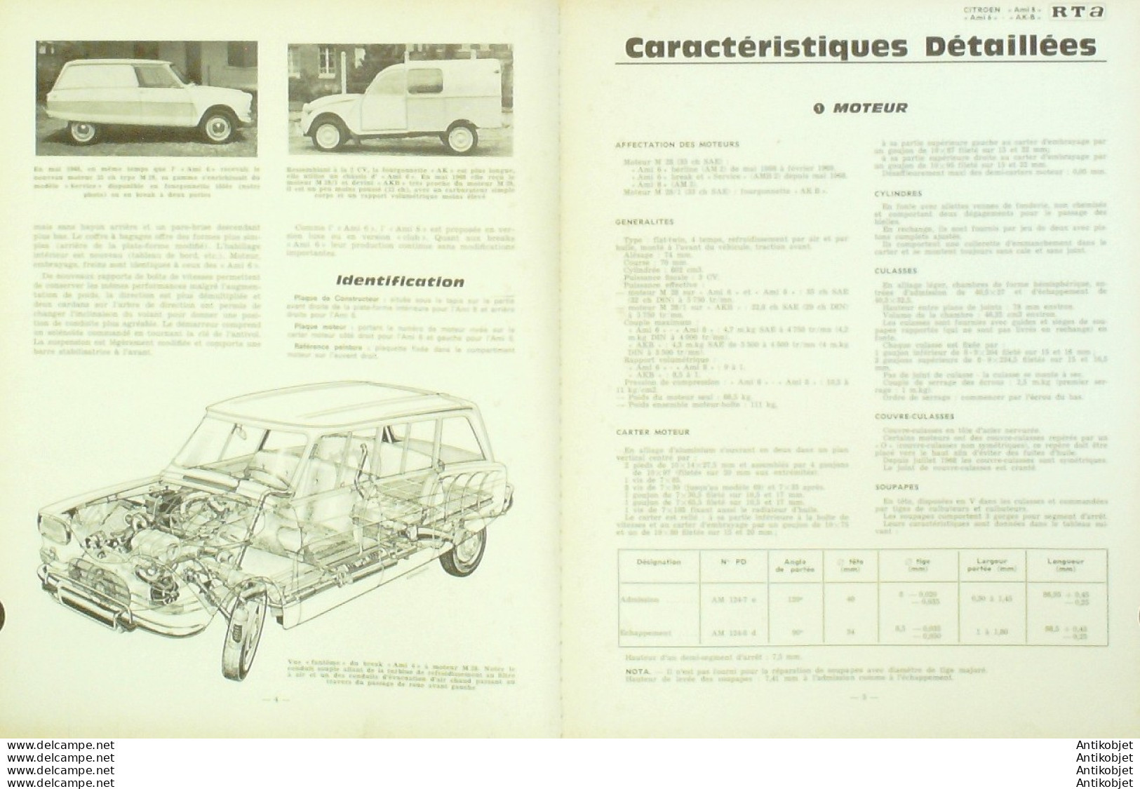 Revue Technique Automobile Citroen Ami 8/6 Honda N400   N°278 - Auto/Motorrad