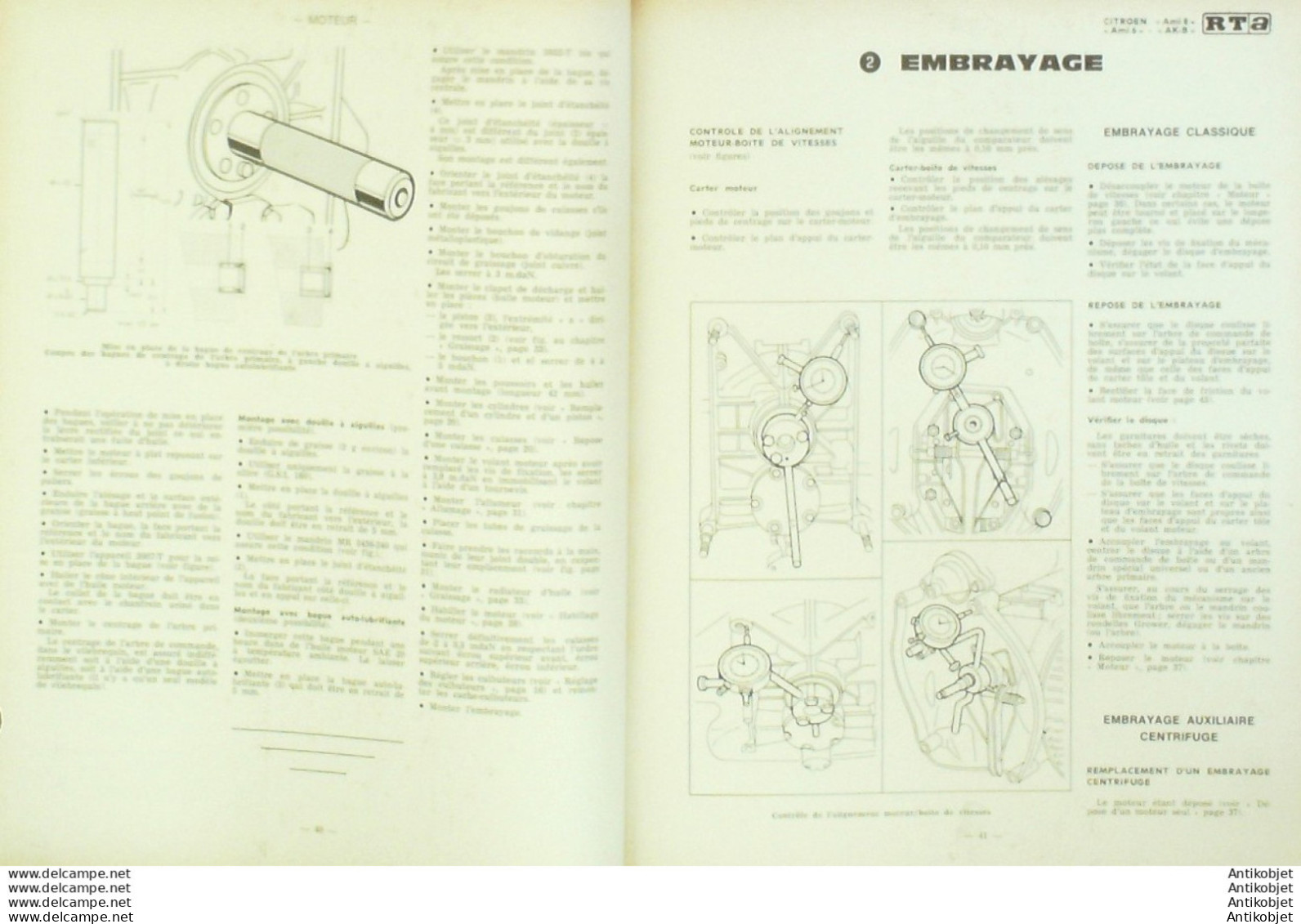 Revue Technique Automobile Citroen Ami 8/6 Honda N400   N°278 - Auto/Motorrad