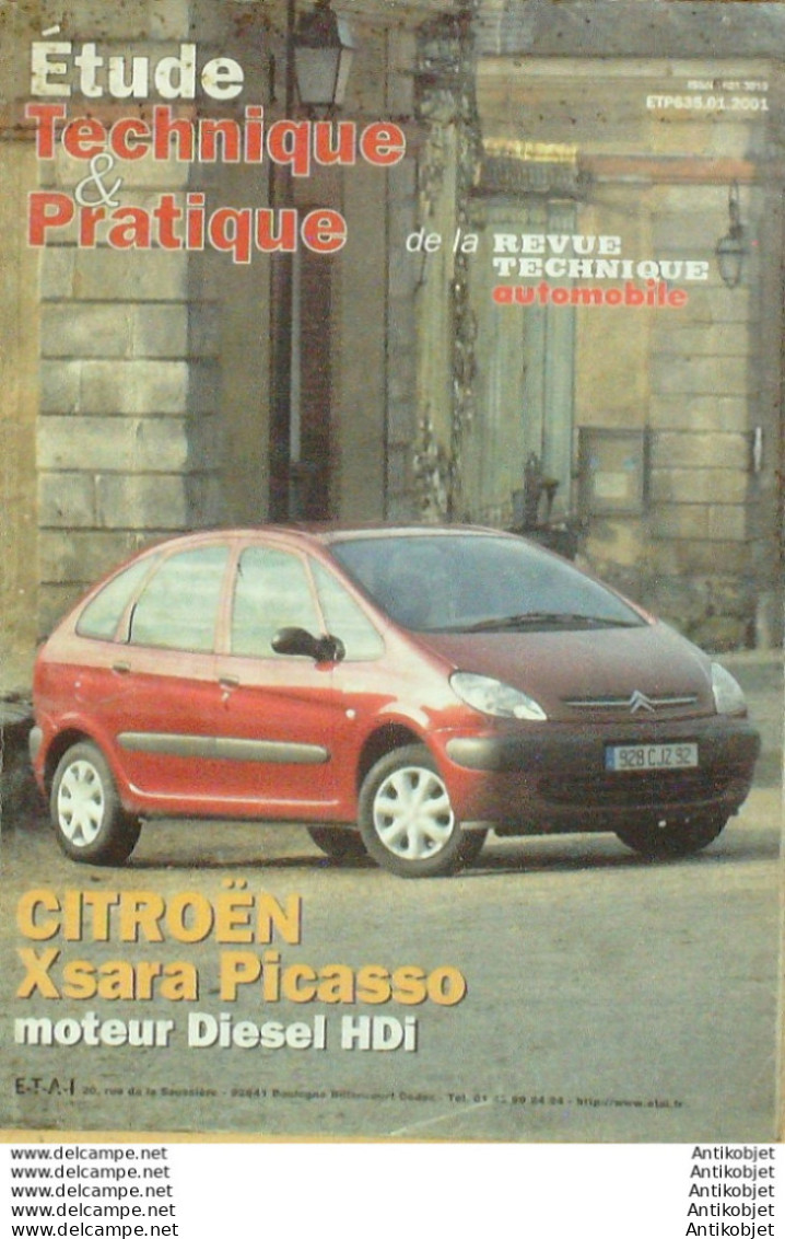 Revue Technique Automobile Citroen Xsara Picasso Diesel étude Tech.Automobile N°635 - Auto/Moto