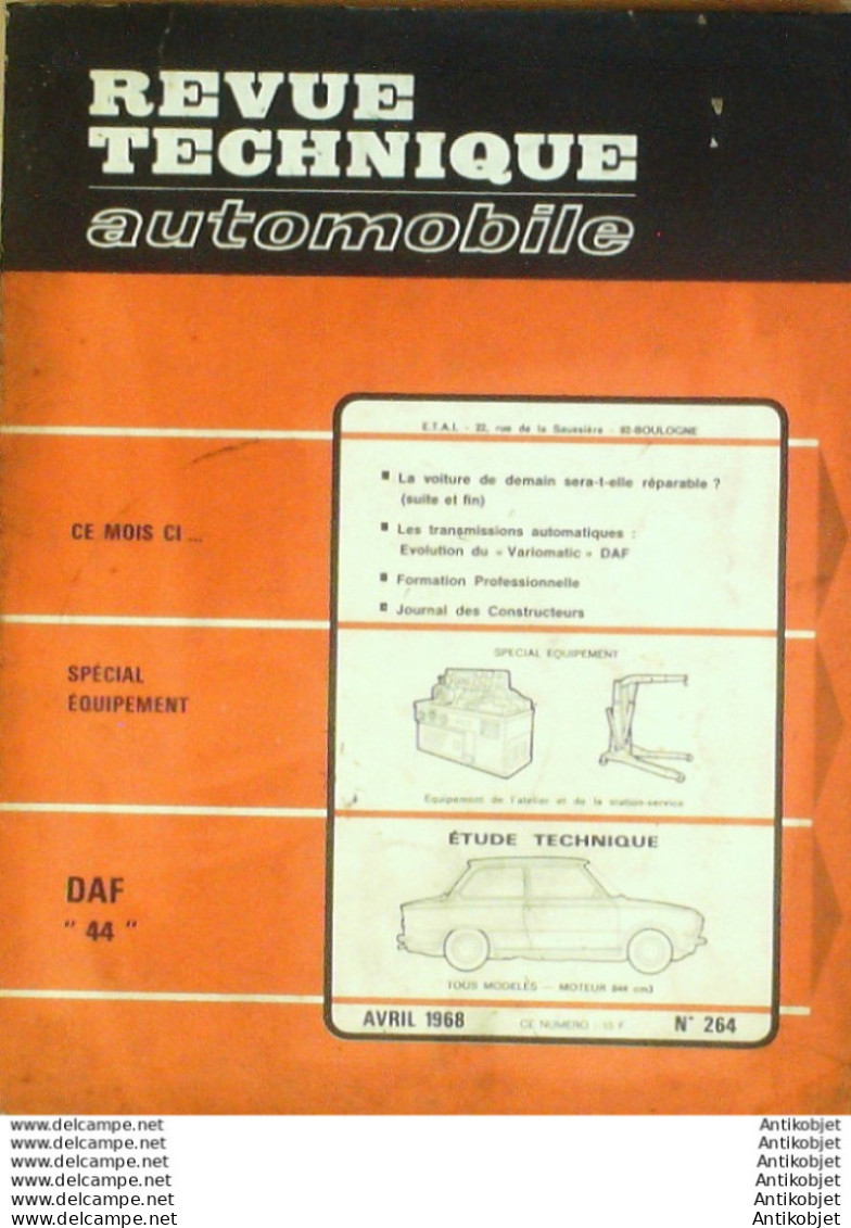 Revue Technique Automobile Daf 44   N°264 - Auto/Moto