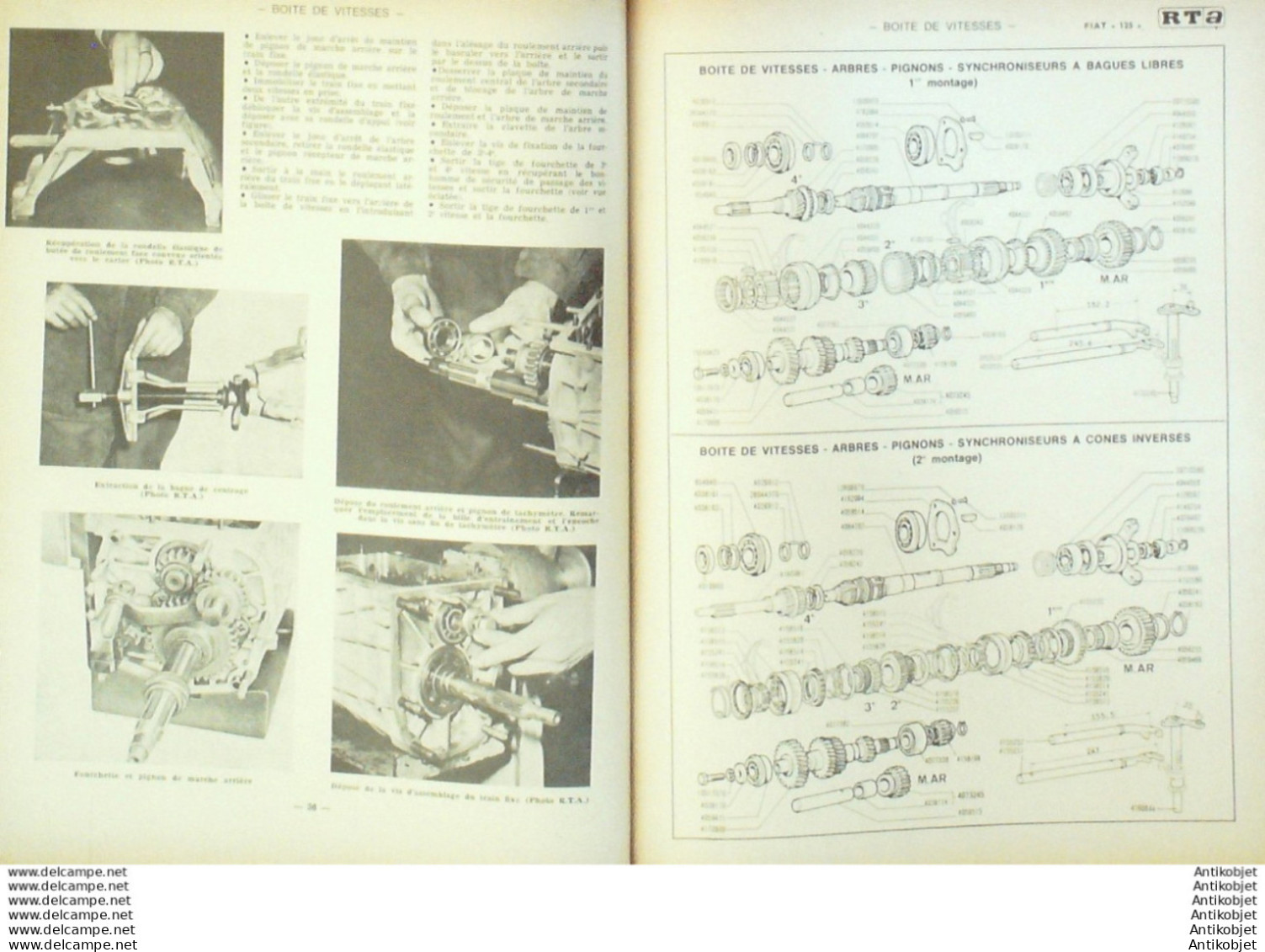 Revue Technique Automobile Fiat 125   N°269 - Auto/Moto