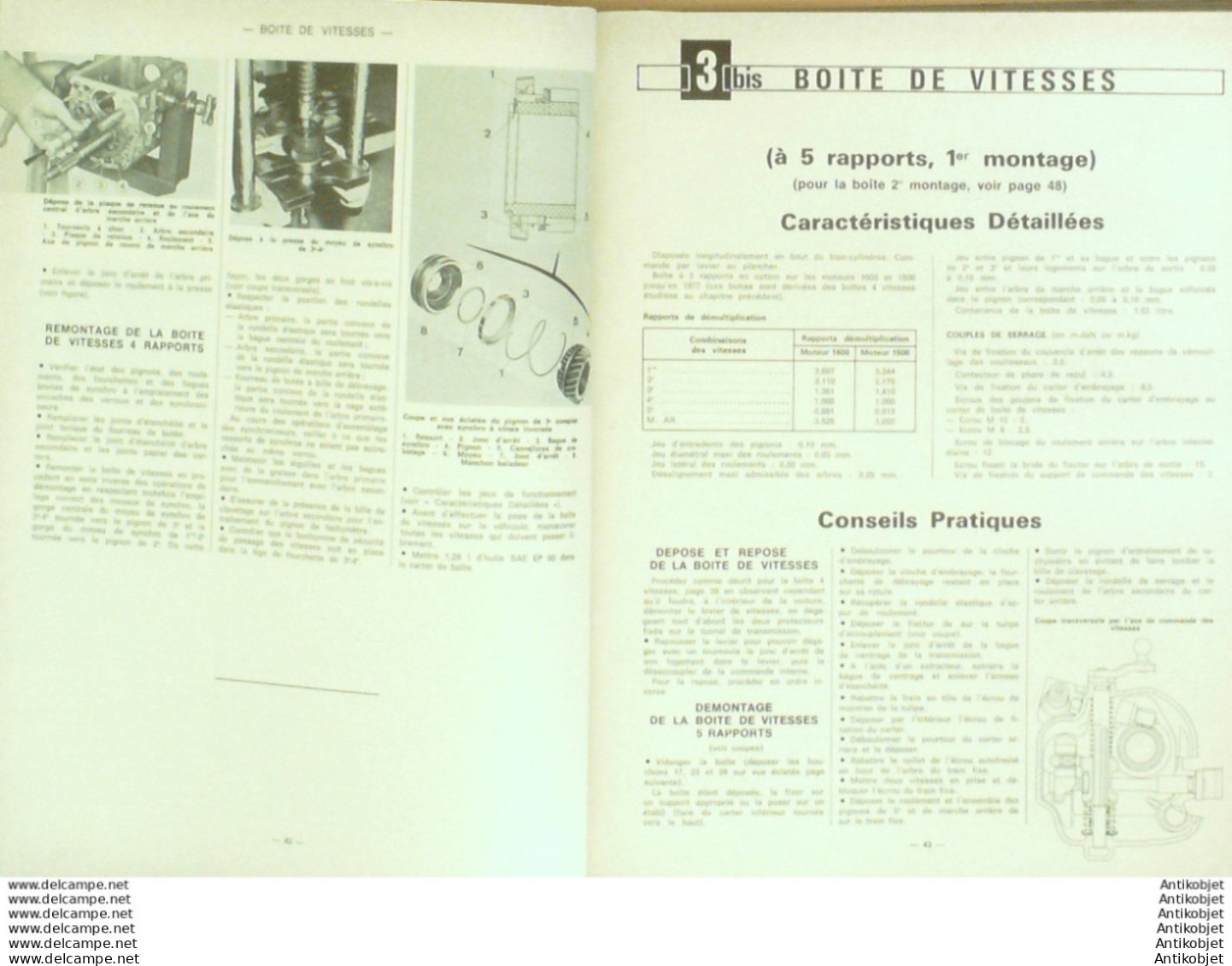 Revue Technique Automobile Fiat 132 Renault 15TL   N°378 - Auto/Motor