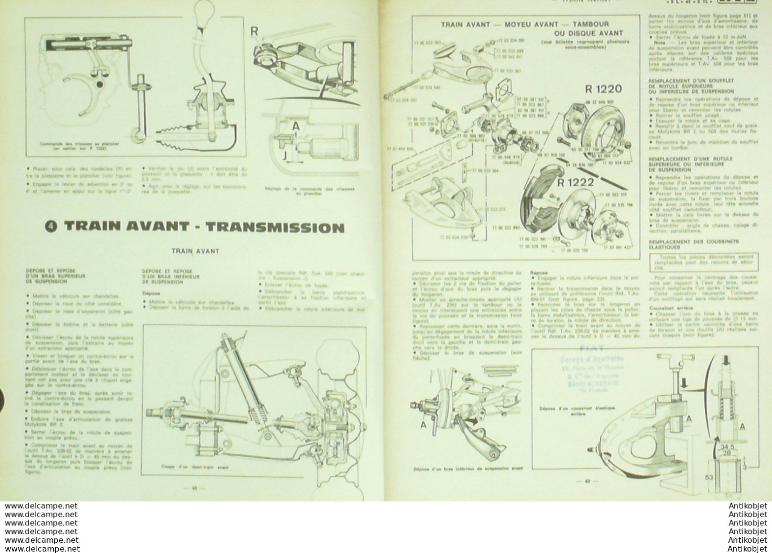 Revue Technique Automobile Fiat 128 Fiat 500 Renault 5 TL   N°318 - Auto/Motorrad