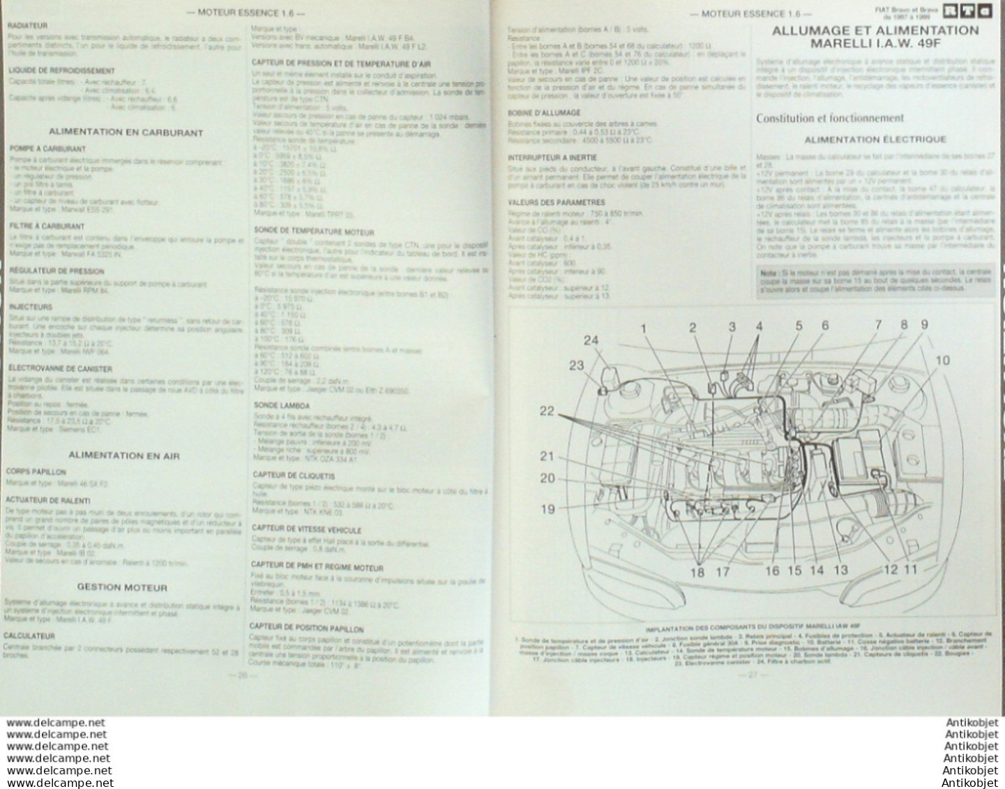 Revue Technique Automobile Ford Fiesta Citroen Saxo Fiat Bravo & Brava   N°630 - Auto/Motor