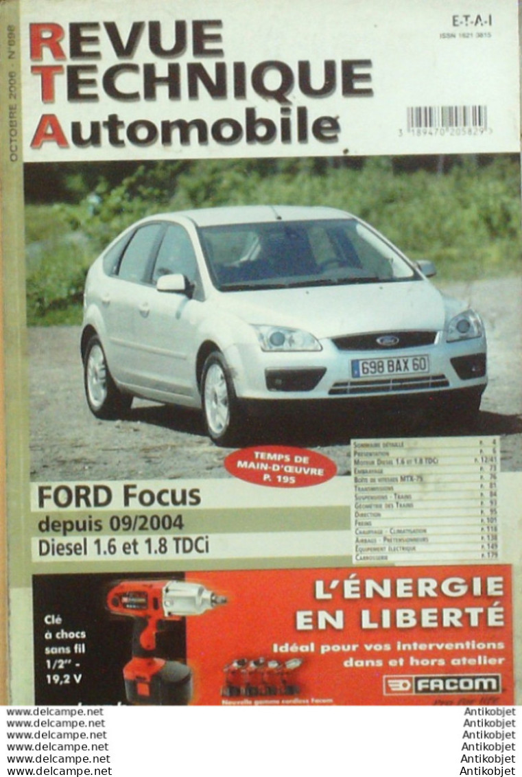 Revue Technique Automobile Ford Focus Depuis 09/2004 09/2004   N°698 - Auto/Motorrad