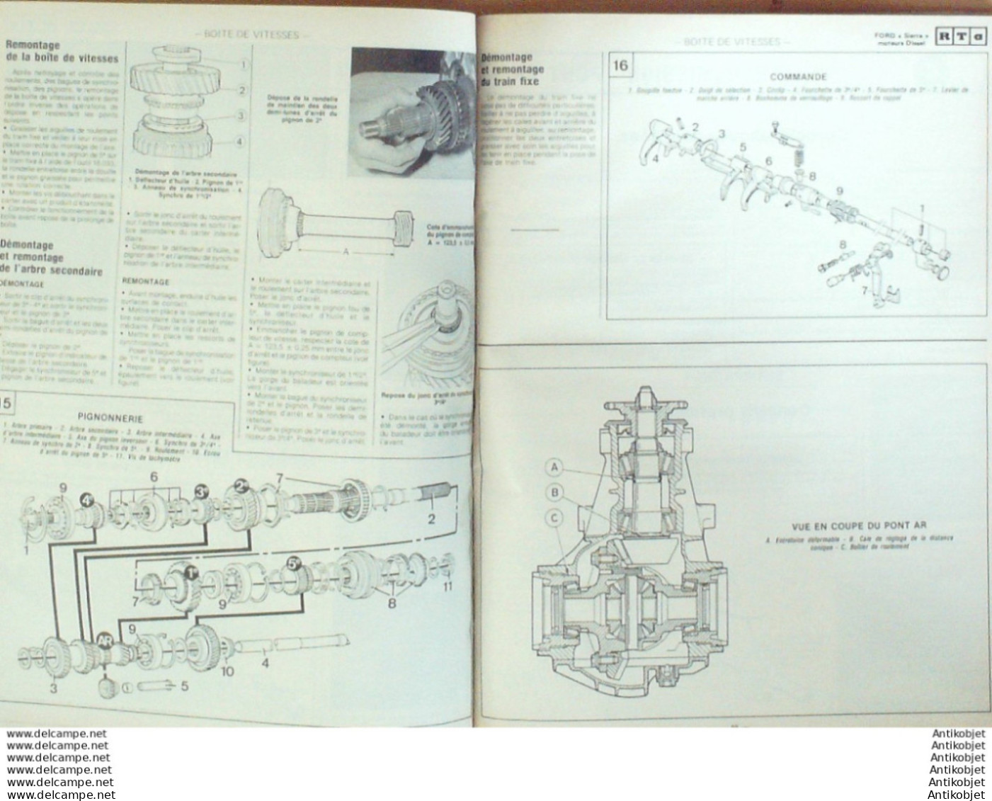 Revue Technique Automobile Ford Sierra 2.3D Renault 11 & 9 Mazda 121   N°492 - Auto/Moto