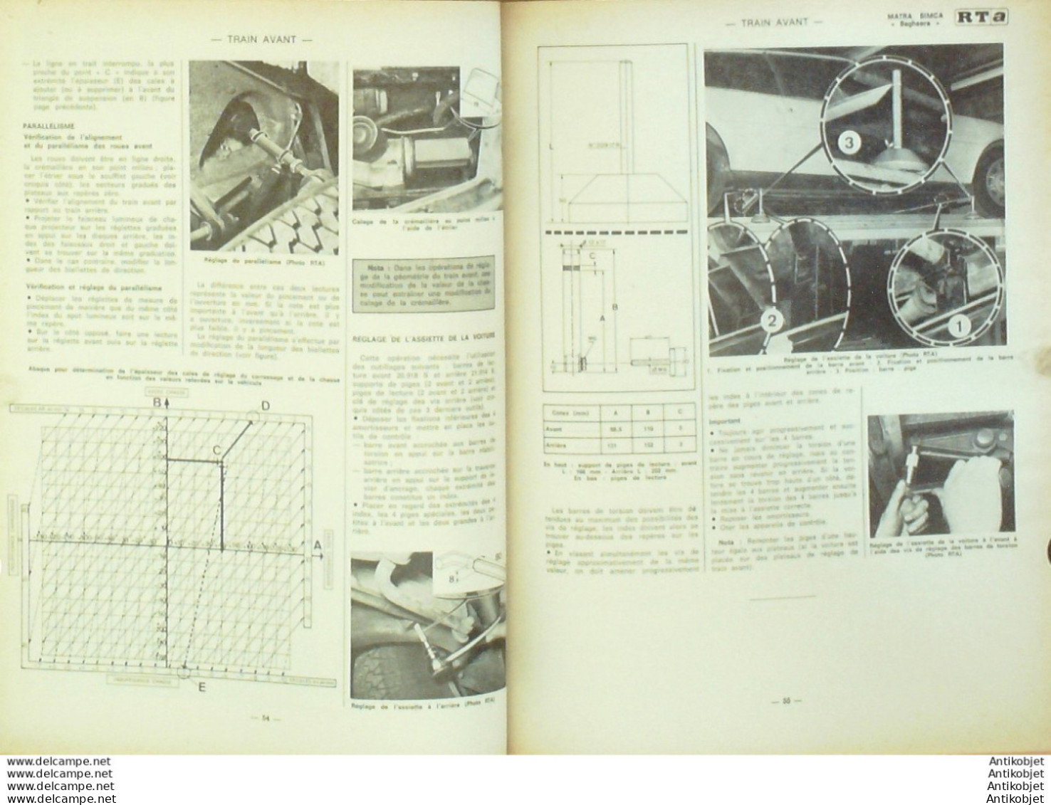 Revue Technique Automobile Matra Simca Bagheera Autobianchi A112   N°341 - Auto/Motor