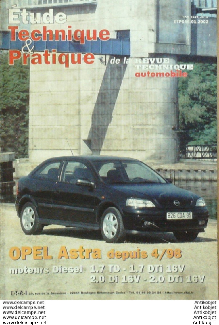 Revue Technique Automobile Opel Astra D 04/1998 étude Tech.Automobile N°646 - Auto/Motorrad