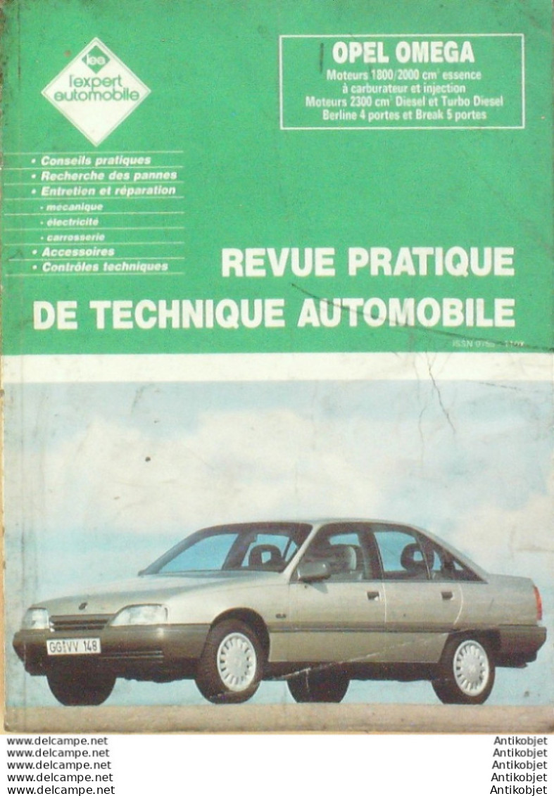 Revue Technique Automobile Opel Omega L'expert Automobile N°482 - Auto/Motor