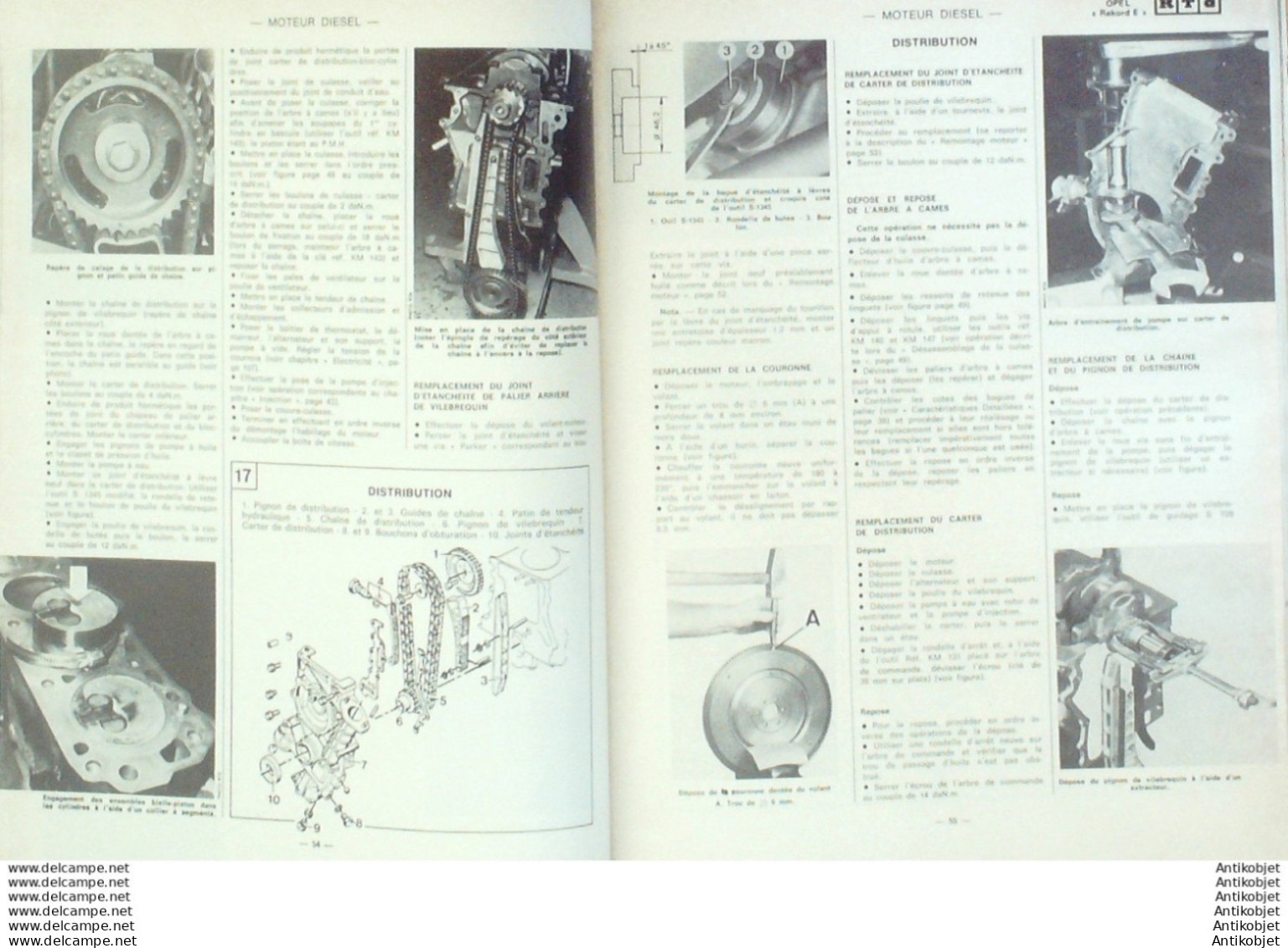 Revue Technique Automobile Opel Rekord Renault 14 Talbot Solara Fiat Panda 45   N°402 - Auto/Moto