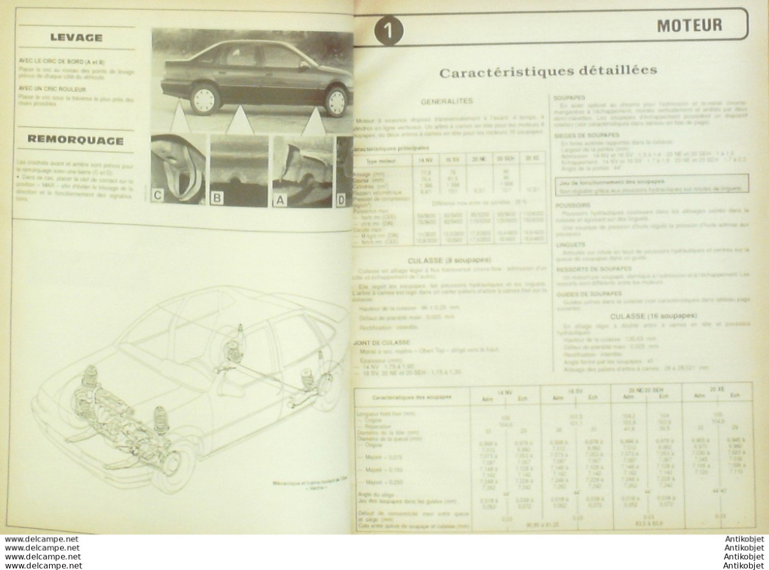 Revue Technique Automobile Opel Vectra E 1.6 GLS Citroen CX 20/25 D   N°515 - Auto/Motorrad