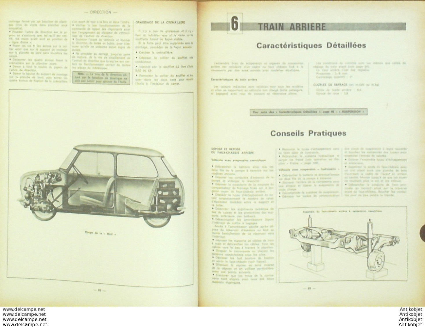 Revue Technique Automobile Peugeot 204 D Mini Cooper Bristish Leyland   N°343 - Auto/Motor