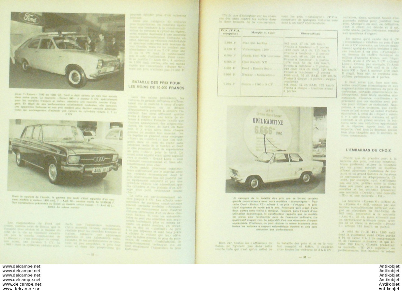 Revue Technique Automobile Peugeot 204 & 504   N°271 - Auto/Motor