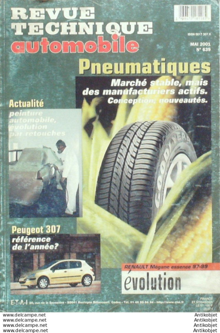 Revue Technique Automobile Peugeot 307 Renault Megane   N°639 - Auto/Motor
