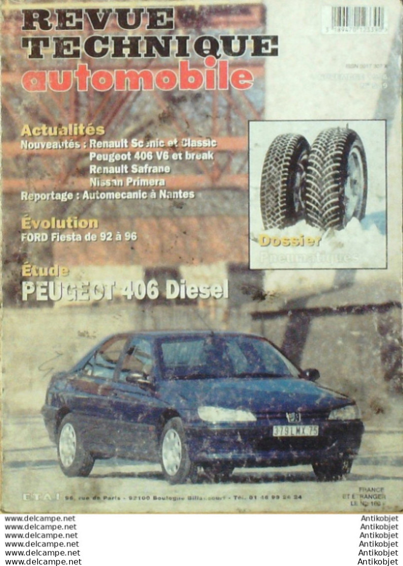 Revue Technique Automobile Peugeot 406 Renault Scenic & Safrane Nissab Primera   N°589 - Auto/Moto