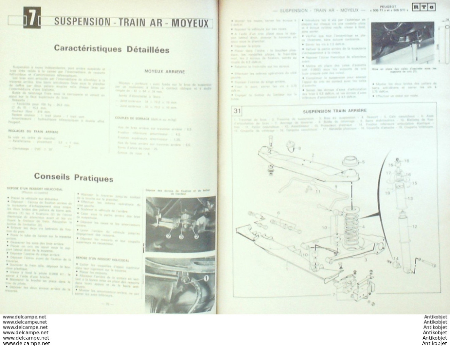 Revue Technique Automobile Peugeot 505 Renault 16 Audi 200 Triumph   N°403 - Auto/Motorrad