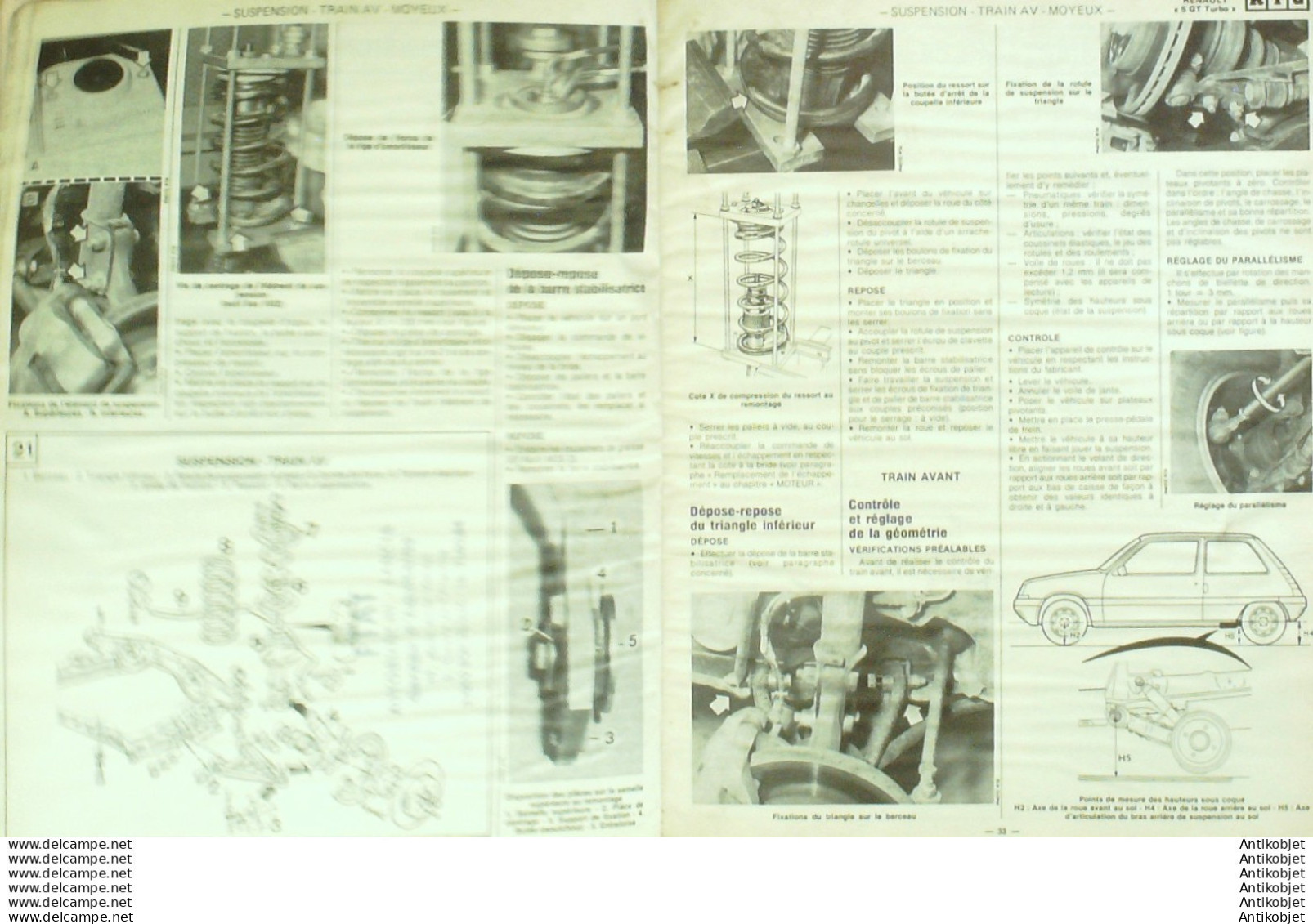 Revue Technique Automobile Renault 5 Citroen Gsa Mazda 323 Honda Prélude   N°464 - Auto/Motor