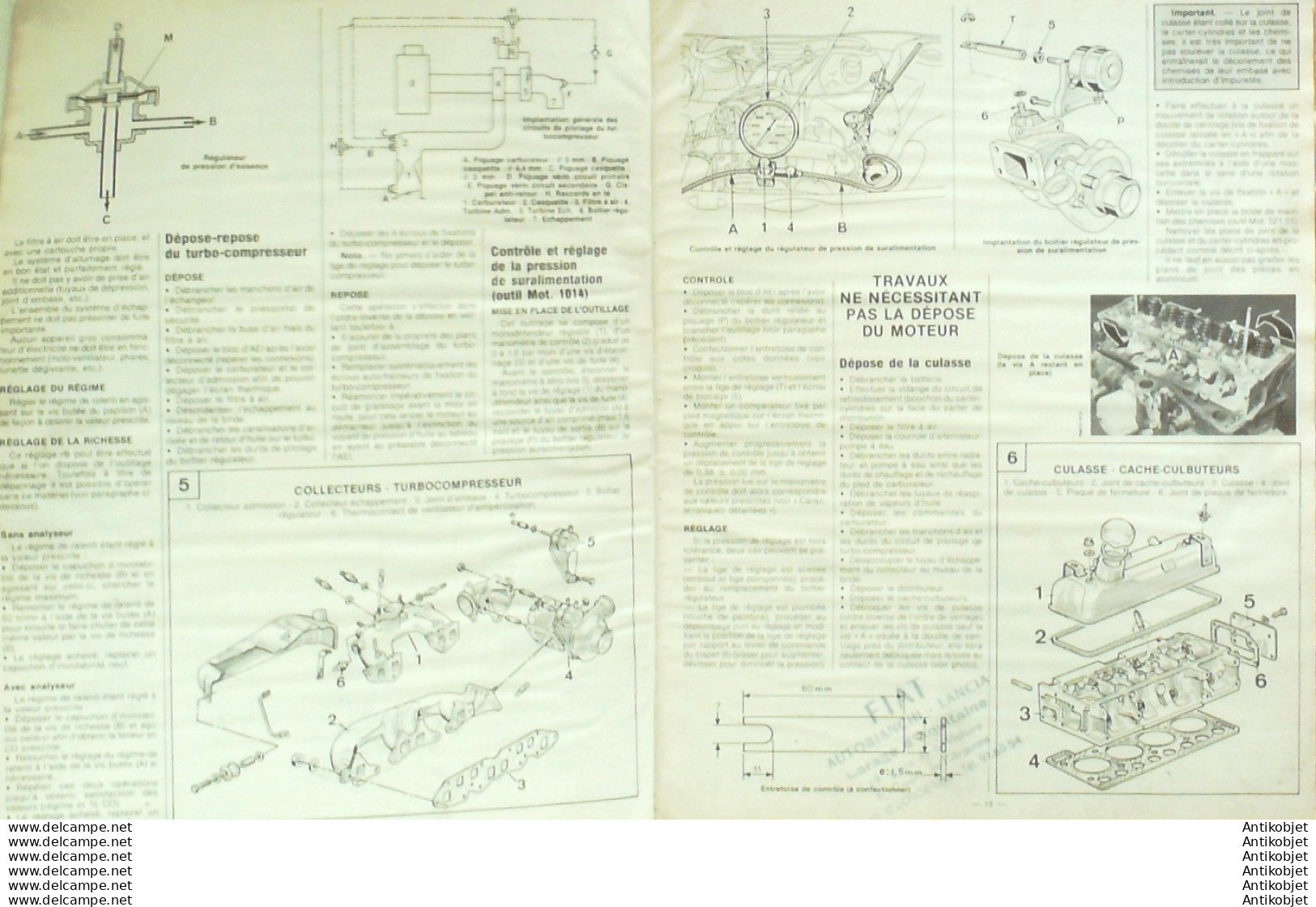 Revue Technique Automobile Renault 5 Citroen Gsa Mazda 323 Honda Prélude   N°464 - Auto/Moto