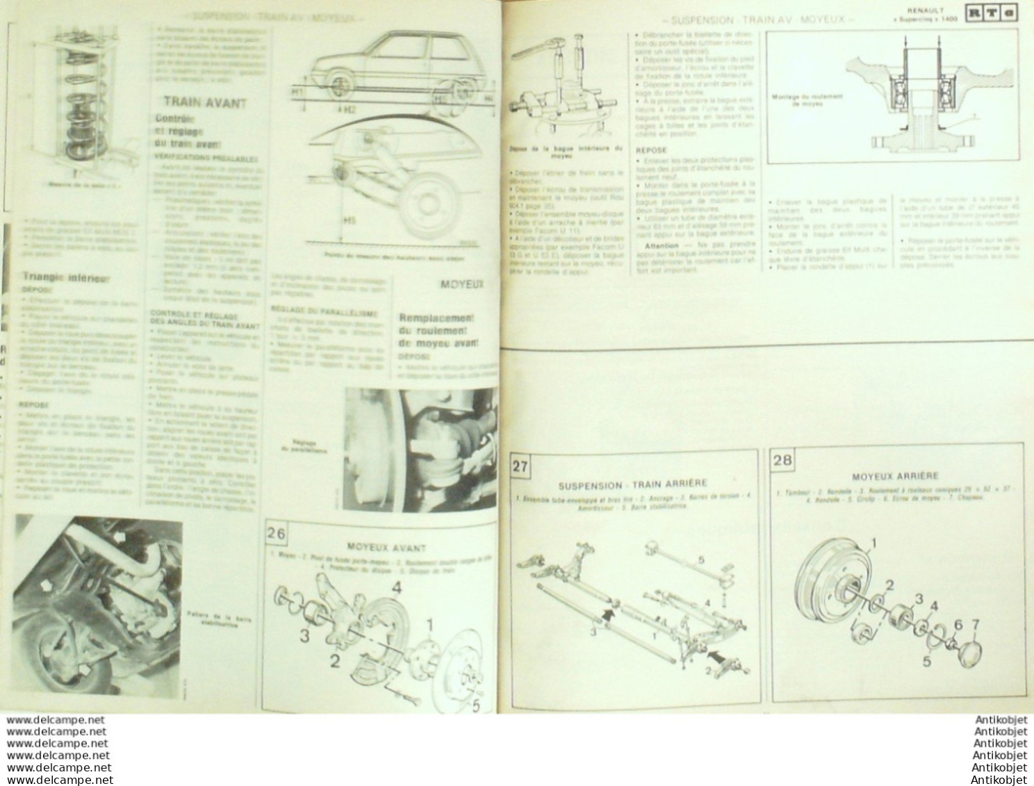 Revue Technique Automobile Renault 5 Supercina Ford Fiesta   N°458 - Auto/Motor