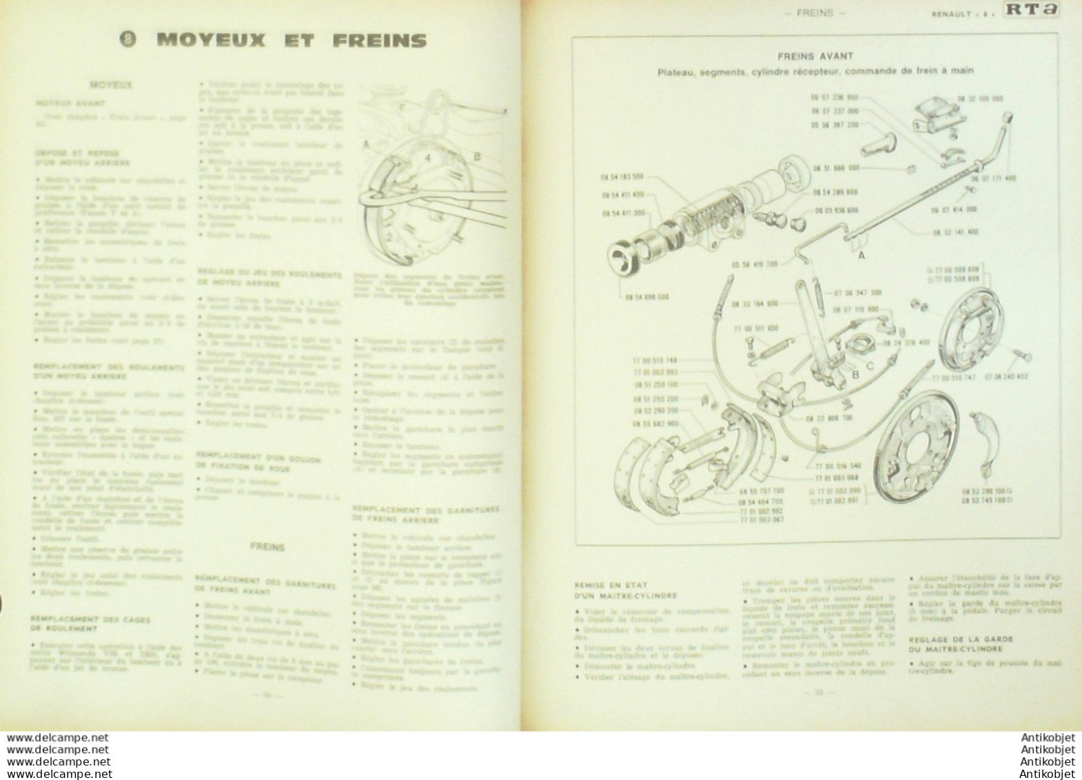 Revue Technique Automobile Renault 6 Type R 1180   N°276 - Auto/Motorrad