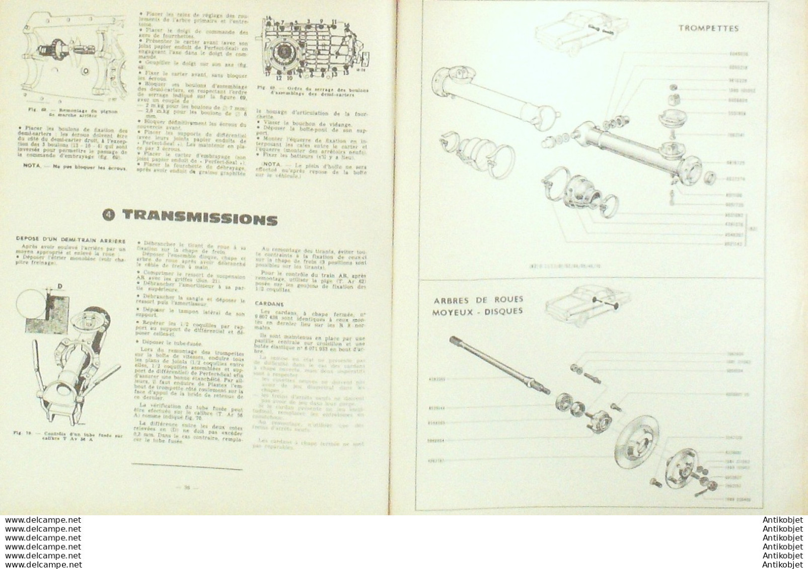 Revue Technique Automobile Renault 10 Fiat 500 500D   N°243 - Auto/Motorrad