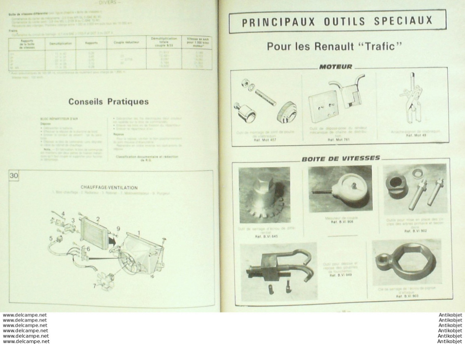 Revue Technique Automobile Renault 20 & Trafic Lancia Beta & Trevi   N°4293 - Auto/Motorrad