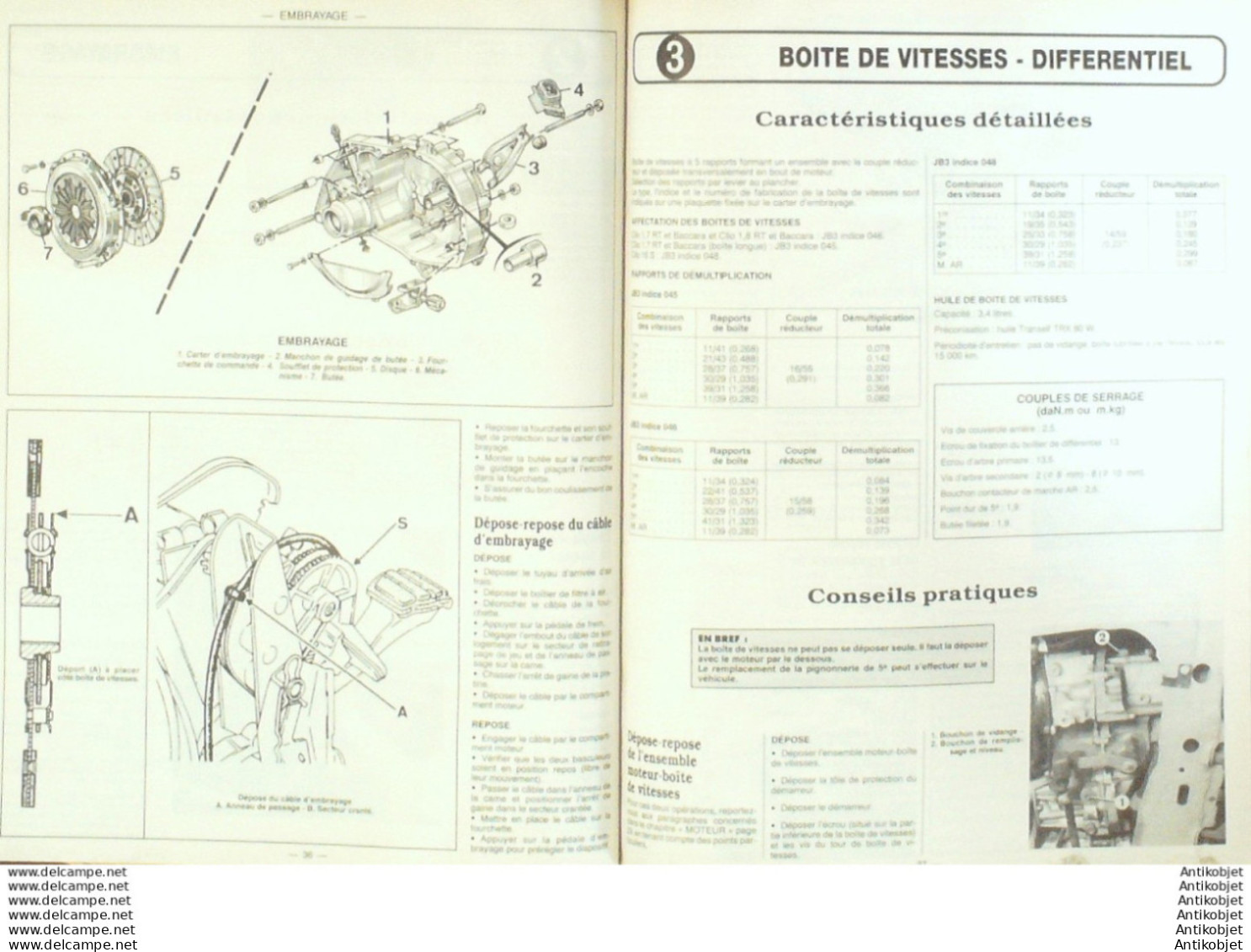 Revue Technique Automobile Renault Clio & R4 & R5 Turbo Safrane   N°546 - Auto/Motorrad