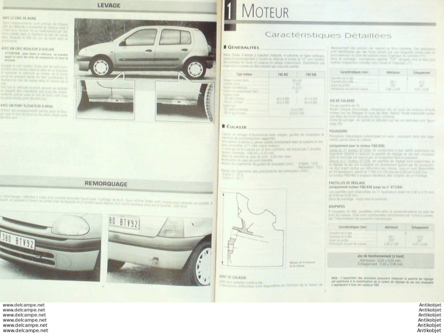 Revue Technique Automobile Renault Clio II 1.9D Safrane Citroen Xsara   N°624 - Auto/Motorrad