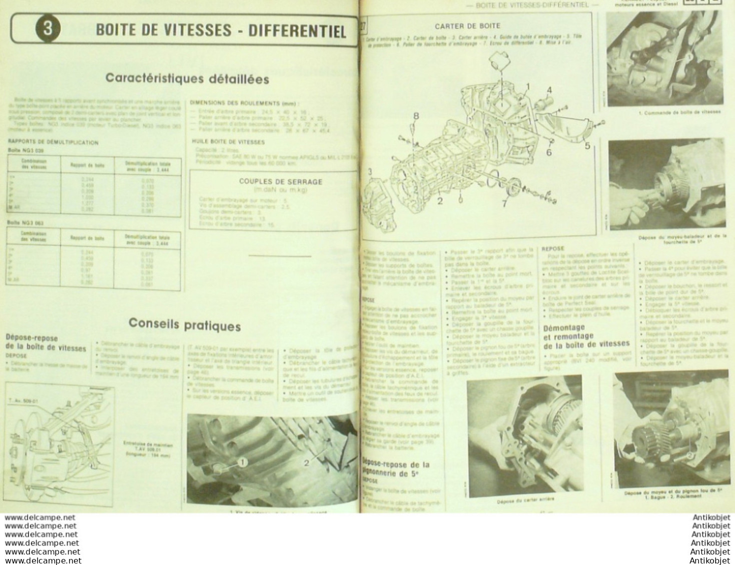 Revue Technique Automobile Renault Espace Peugeot 604   N°484 - Auto/Motorrad