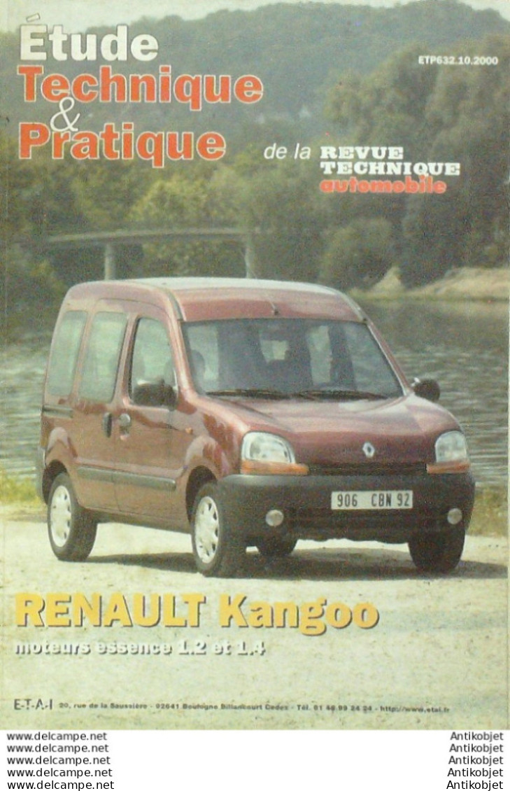 Revue Technique Automobile Renault Kangoo étude Tech.Automobile N°632 - Auto/Moto