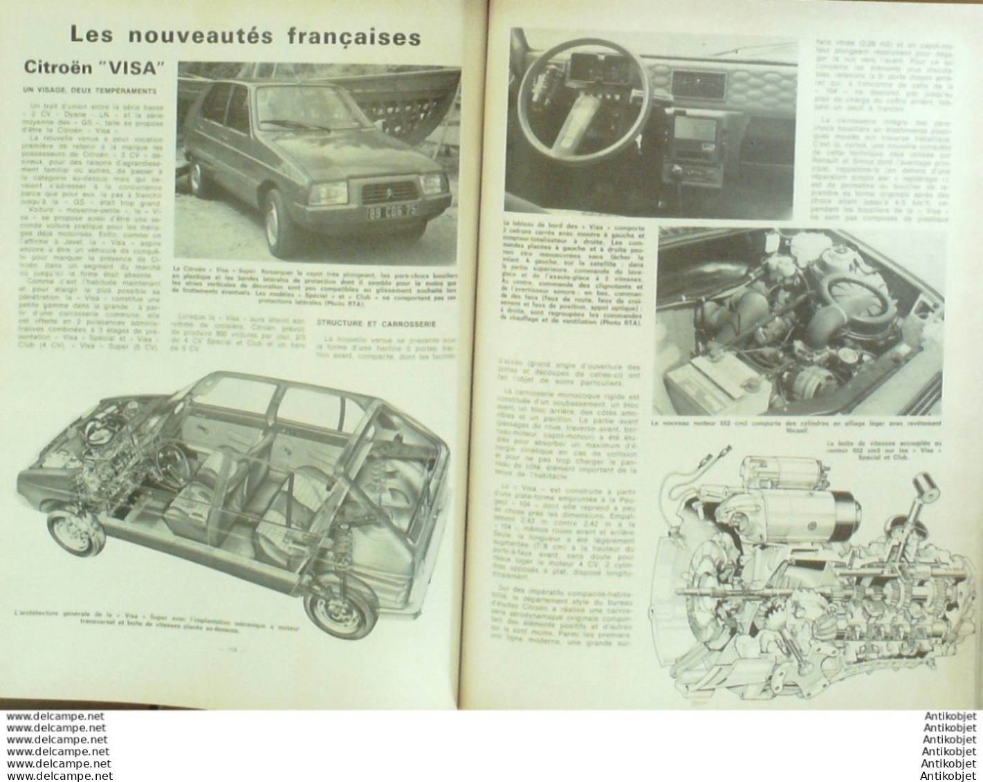 Revue Technique Automobile Toyota Celica & Carina Opel Kadett Simca 1000   N°383 - Auto/Moto