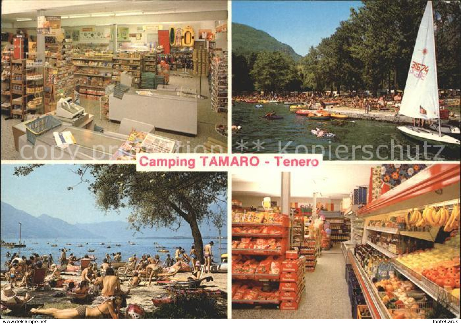 12037933 Tenero Camping Tamaro Kiosk Strandpartie Supermarkt Tenero - Sonstige & Ohne Zuordnung