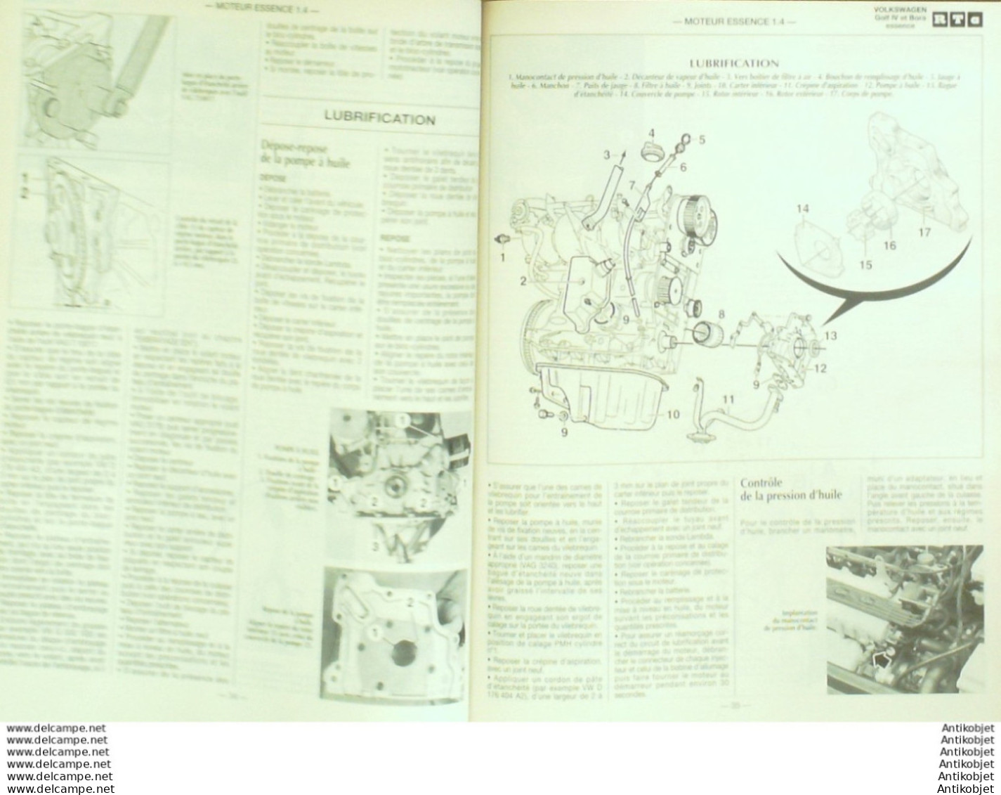 Revue Technique Automobile Volkswagen Golf IV & Bora Opel Zafira Rover 75   N°618 - Auto/Motorrad