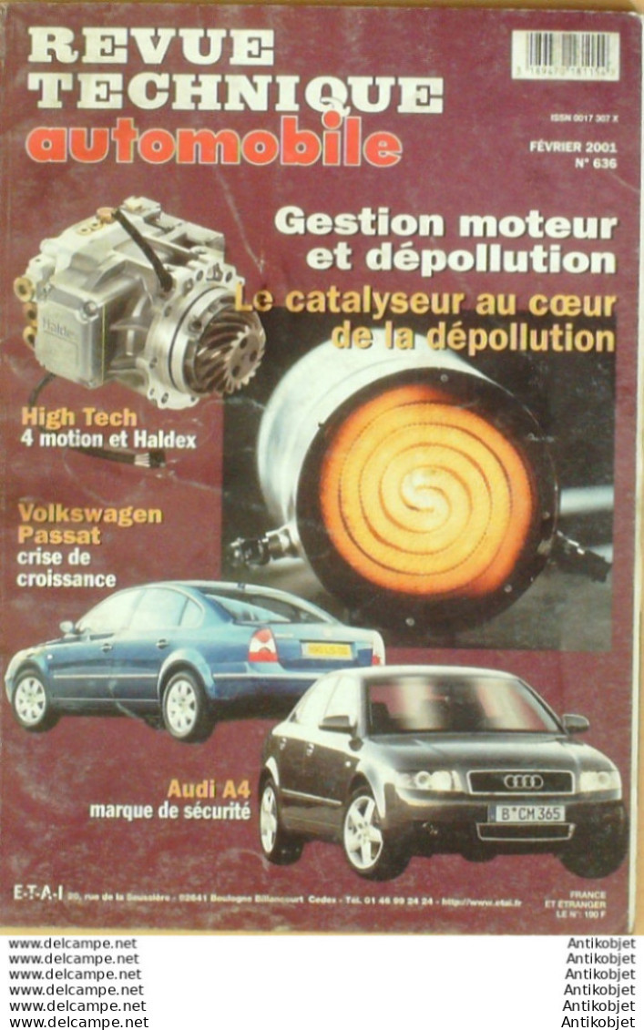 Revue Technique Automobile Volkswagen Passat Audi A4   N°636 - Auto/Motor