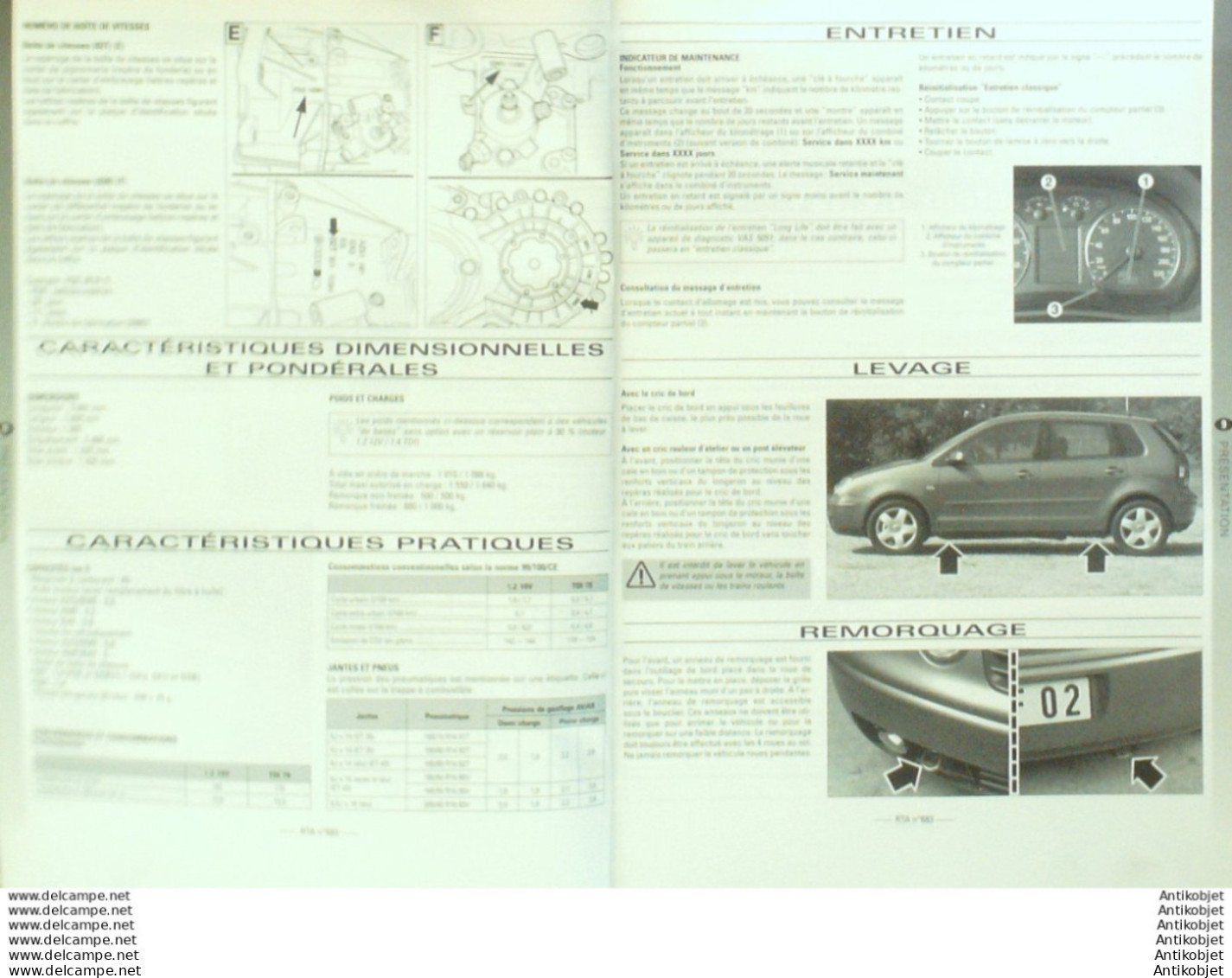 Revue Technique Automobile Volkswagen Polo 01/2002   N°683 - Auto/Motor