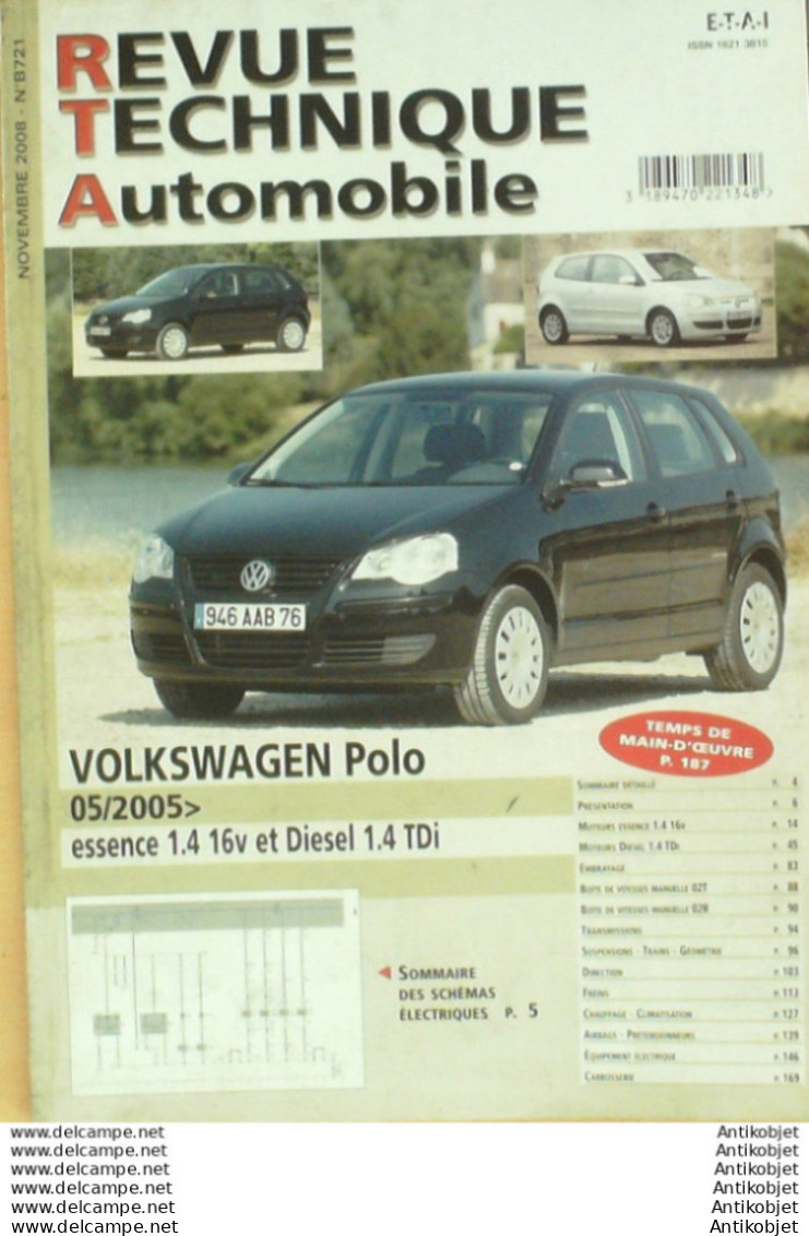 Revue Technique Automobile Volkswagen Polo 05/2005   N°721 - Auto/Moto