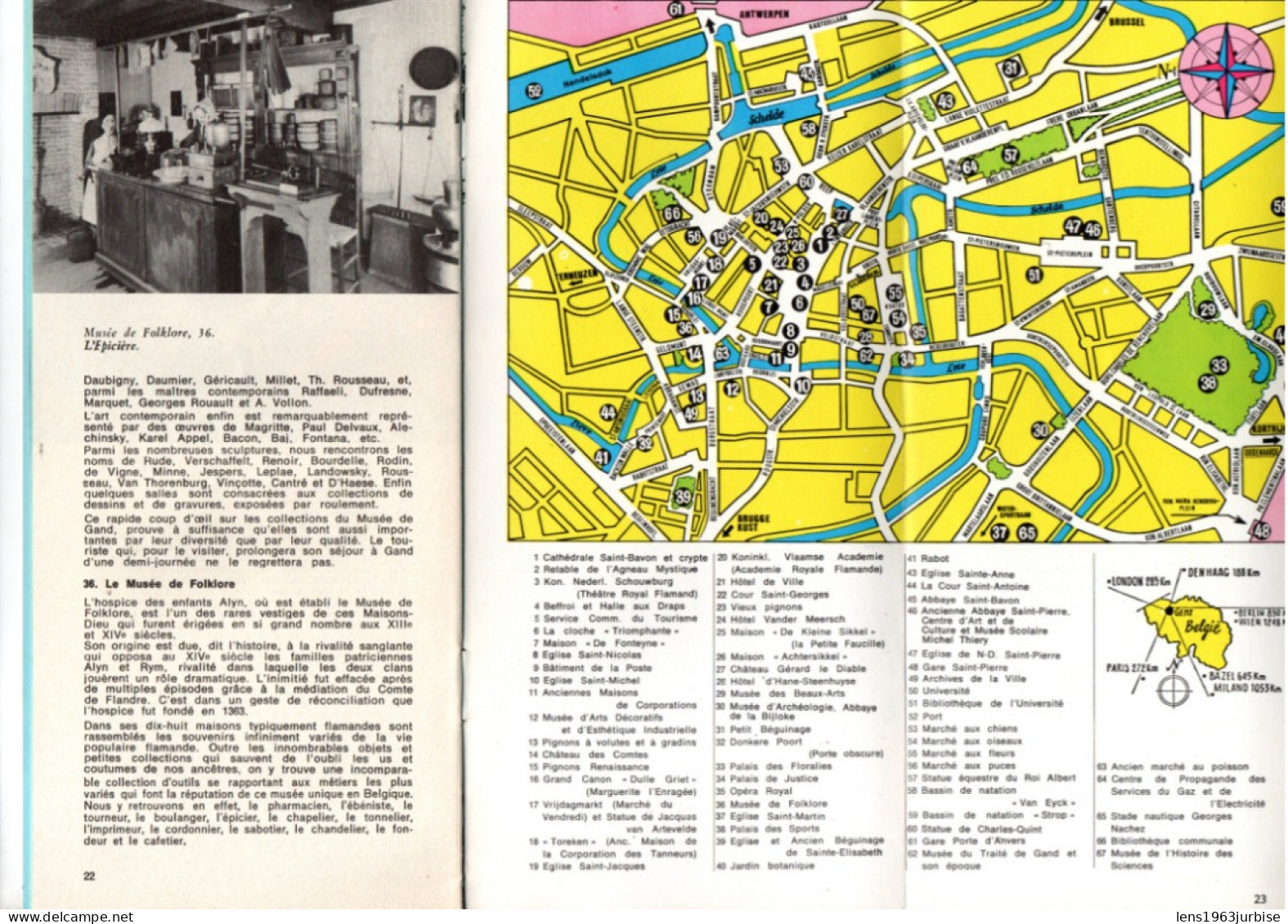 Gand , Gent , Ville Des Fleurs ( 1972 ) - Dépliants Touristiques