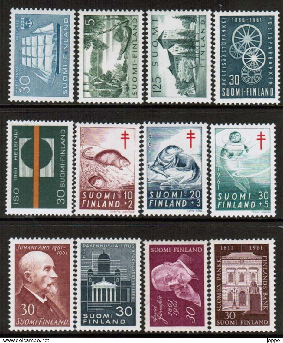1961 Finland Complete Year Set MNH. - Años Completos