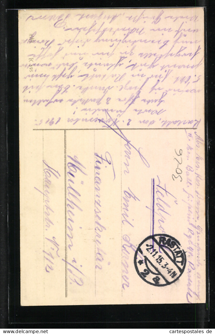AK Eisernes Kreuz, Reichsfarben-Wappen, Text Von Wilhelm I. R.  - War 1914-18