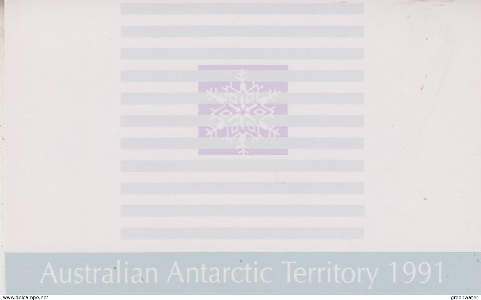 AAT 1991 Antarctic Treaty 2v Presentation Map ** Mnh (GS171) - Unused Stamps