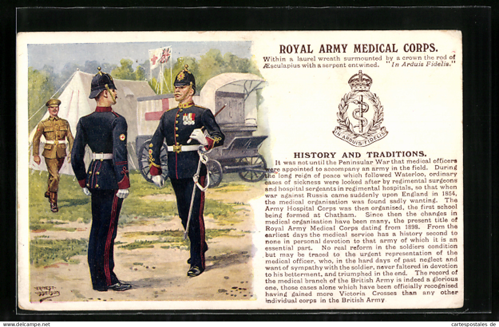 Pc Royal Army Medical Corps, History And Traditons  - Régiments