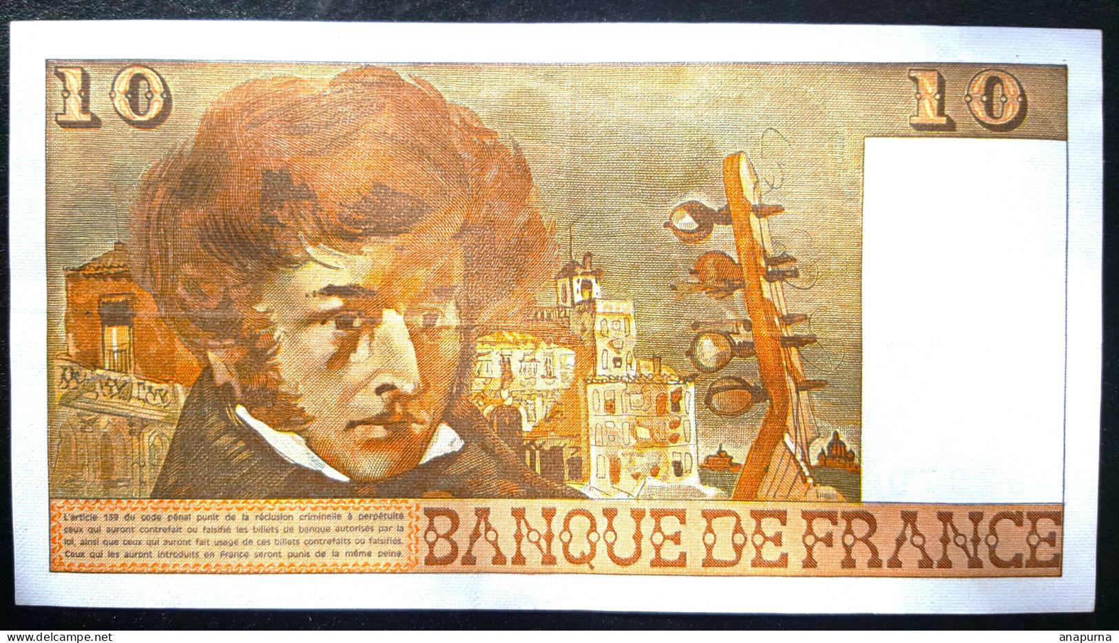 Billet 10 Francs Berlioz - 10 F 1972-1978 ''Berlioz''