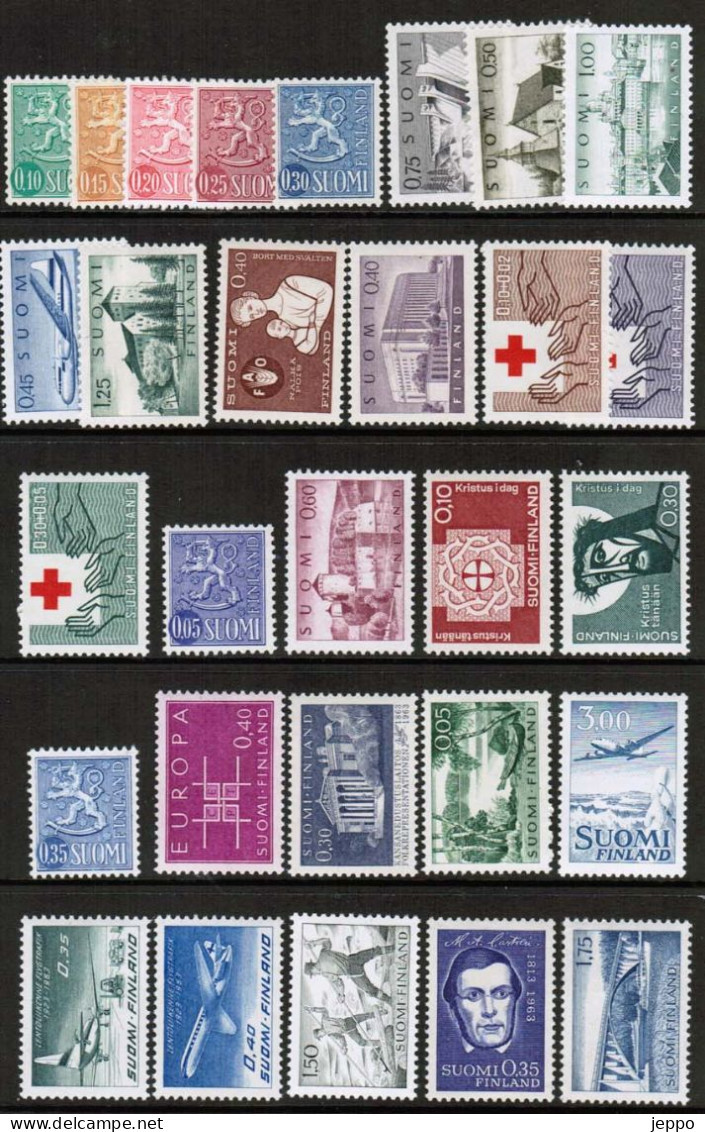 1963 Finland Complete Year Set MNH. - Ganze Jahrgänge